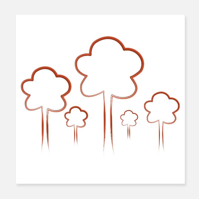 tree Poster 8" x 8" (20x20 cm)