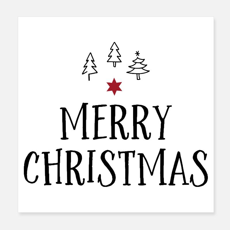 Noël Poster 20 x 20 cm