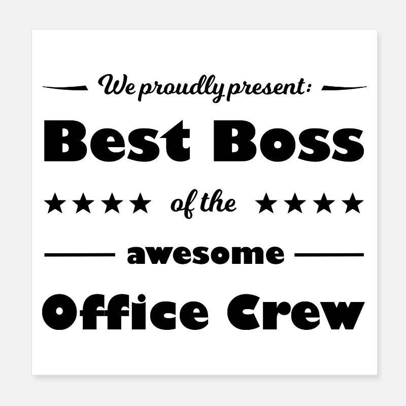 Der beste Büro Poster 20x20 cm