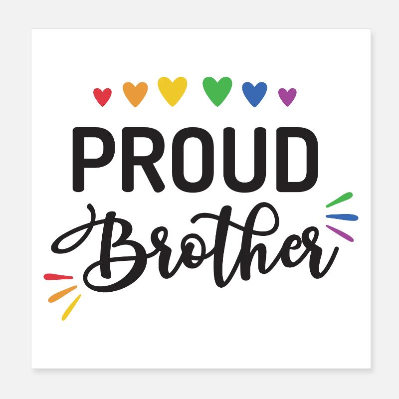 Stolzer Bruder Poster 20x20 cm