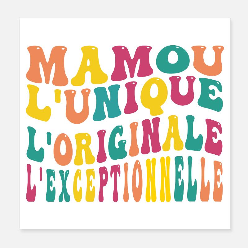 mamou l'unique l'originale l'exceptionnelle Poster 20 x 20 cm
