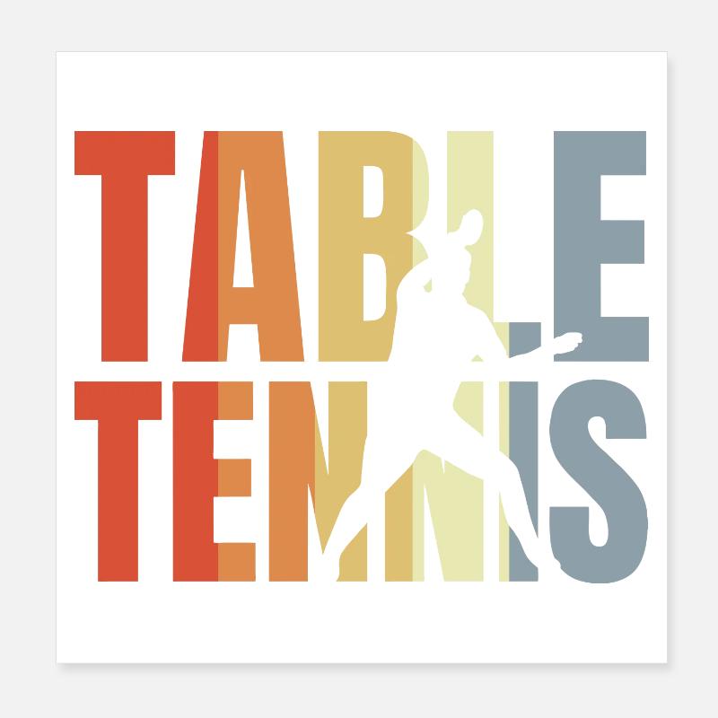 Ping Pong Poster 8" x 8" (20x20 cm)