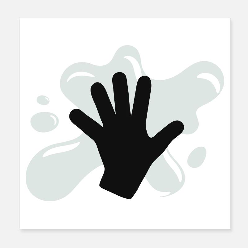 Action de colle climatique Poster 20 x 20 cm