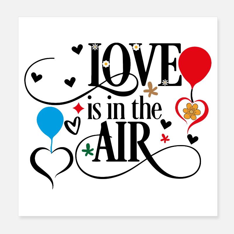 Il y a de l’amour dans l’air Poster 20 x 20 cm