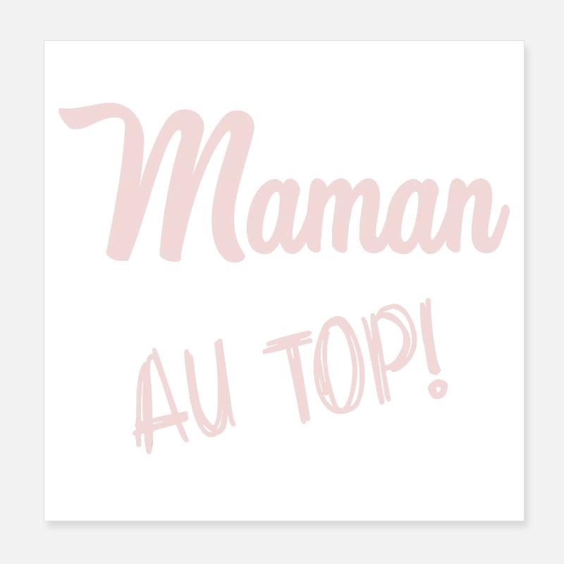 MAMAN. HUMOUR Poster 20 x 20 cm