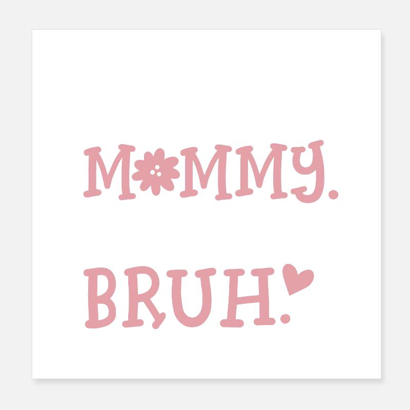 Lustiger Muttertag Poster 20x20 cm