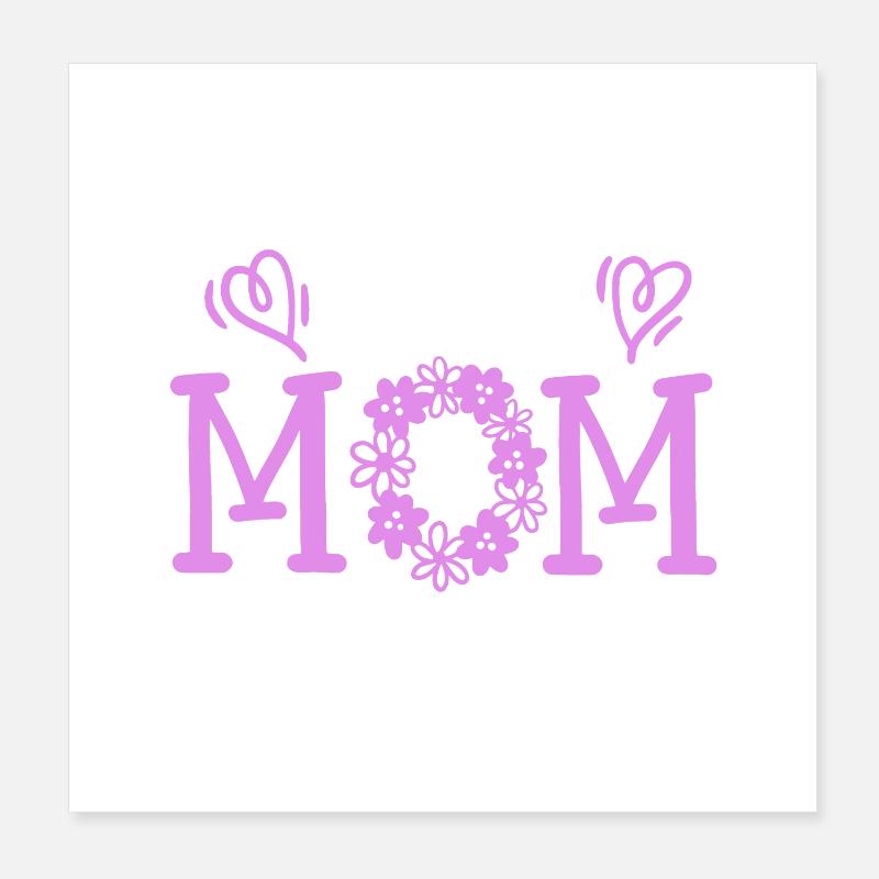 Beste Mama Muttertag Poster 20x20 cm
