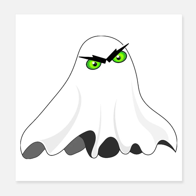 Gespenst Poster 20x20 cm