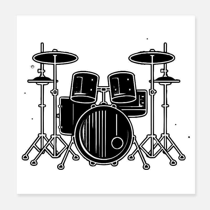Percussion Poster 20 x 20 cm