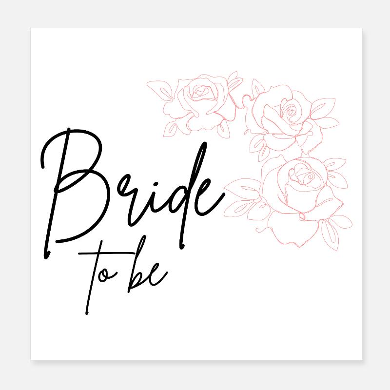 Future mariée Poster 20 x 20 cm