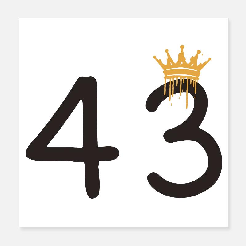 43 Poster 20 x 20 cm