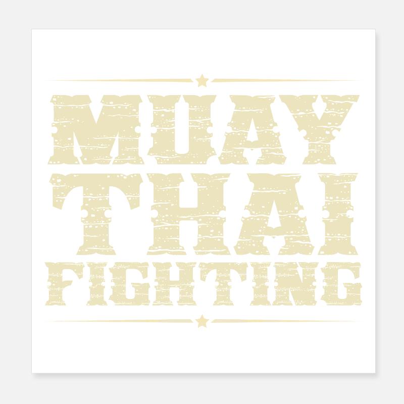 Muay thaï Poster 20 x 20 cm