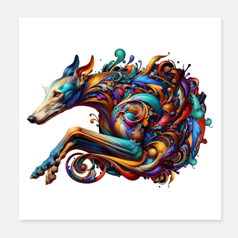 Galgo Graphics Poster 8" x 8" (20x20 cm)