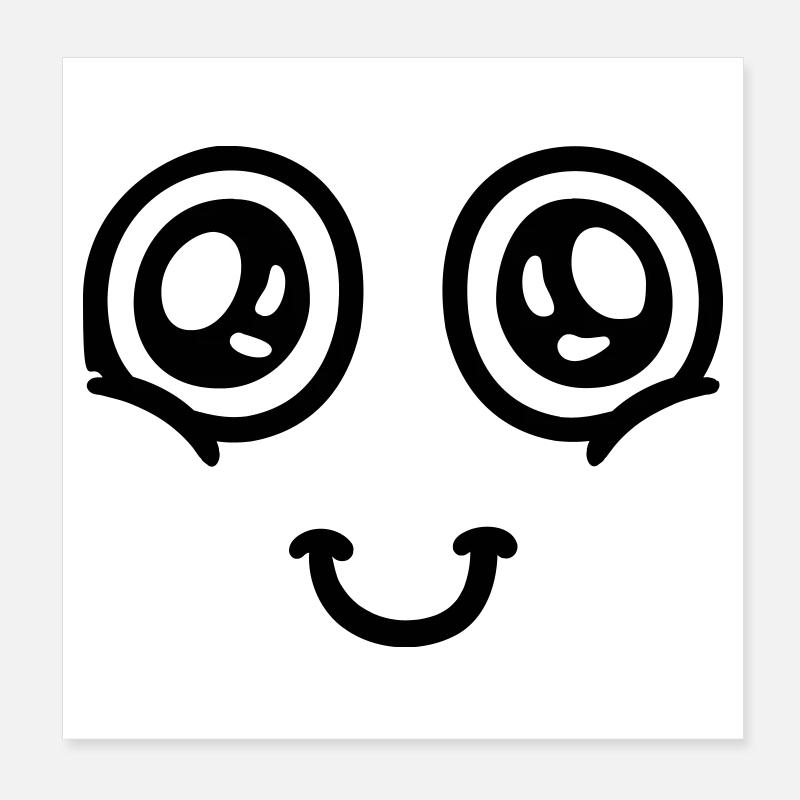 Head in the Clouds Poster 20x20 cm