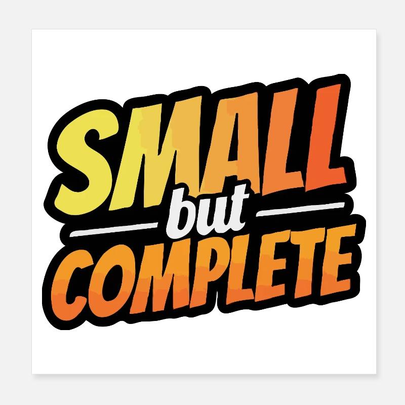 Petit mais complet Poster 20 x 20 cm