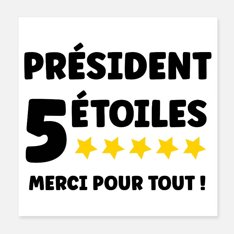 Président Poster 20 x 20 cm