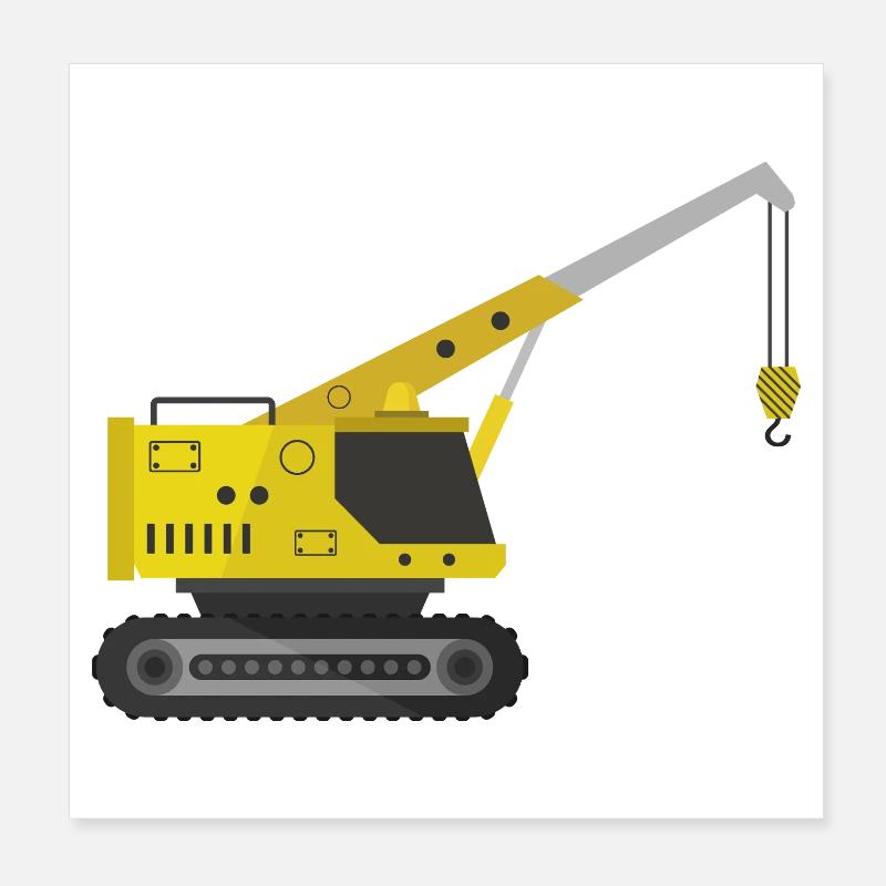 crane Poster 8" x 8" (20x20 cm)