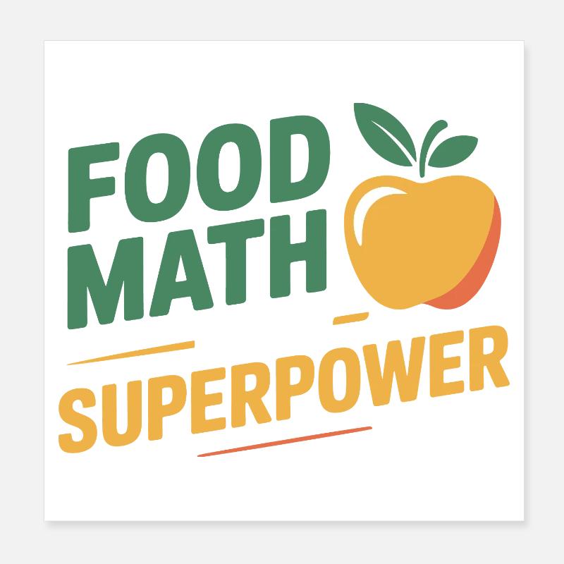Professional Nutritionist Precise Calculation  Poster 8" x 8" (20x20 cm)