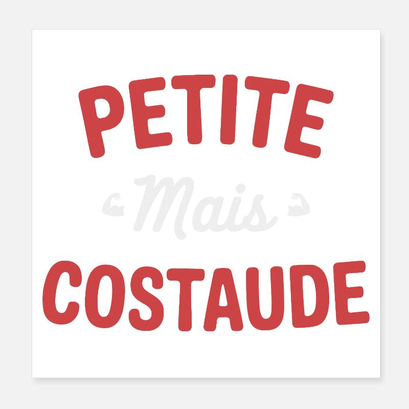 KLEIN, ABER STARK Humor, Selbstbewusstsein und Charakter Poster 20x20 cm