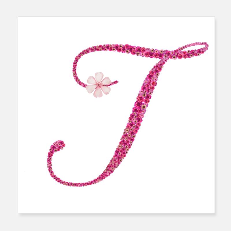 "T" , ein Zeichen mit stiller Kraft Poster 20x20 cm