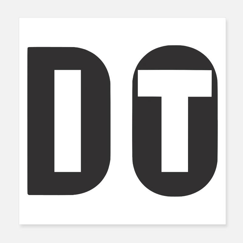 Do It Dont Quit Dark Poster 20x20 cm