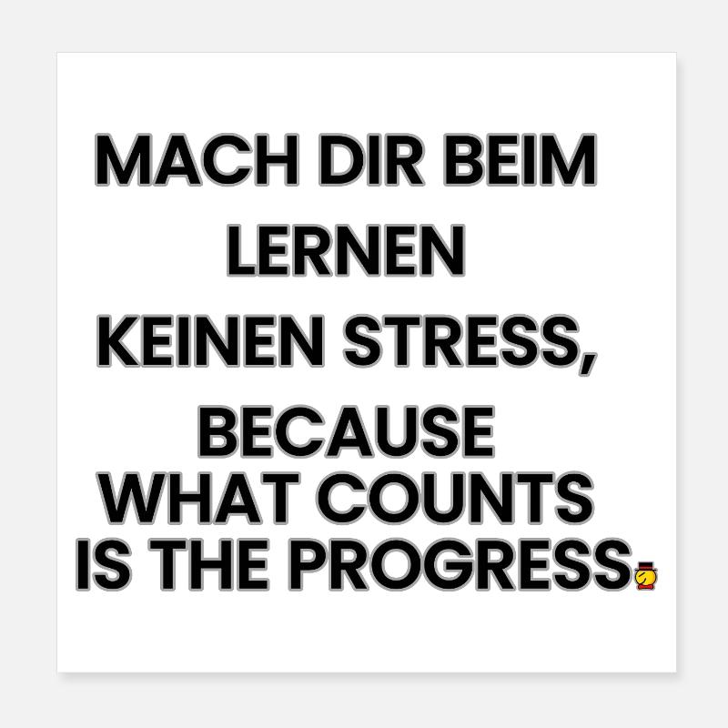 Deutsch-Englisch-Reim 1 (Ver. B) Poster 20x20 cm