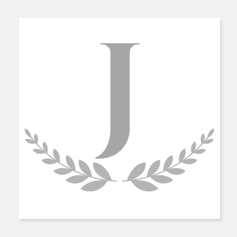 J Poster 20 x 20 cm