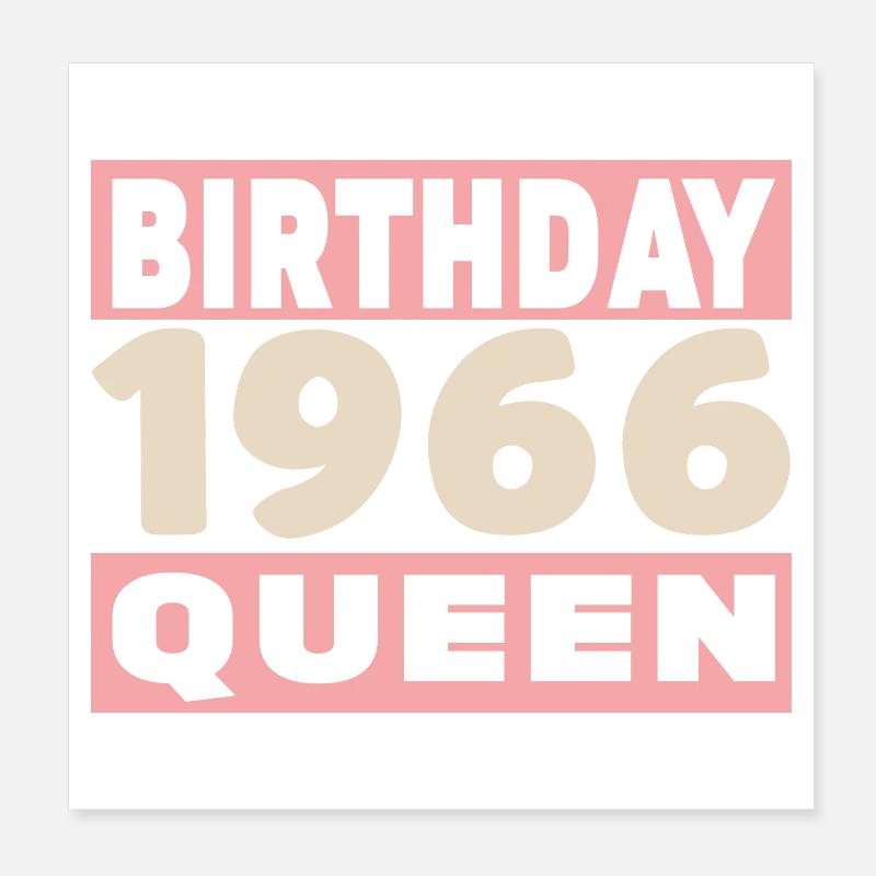 Biker 60-jähriges Jubiläum 1966 Poster 20x20 cm