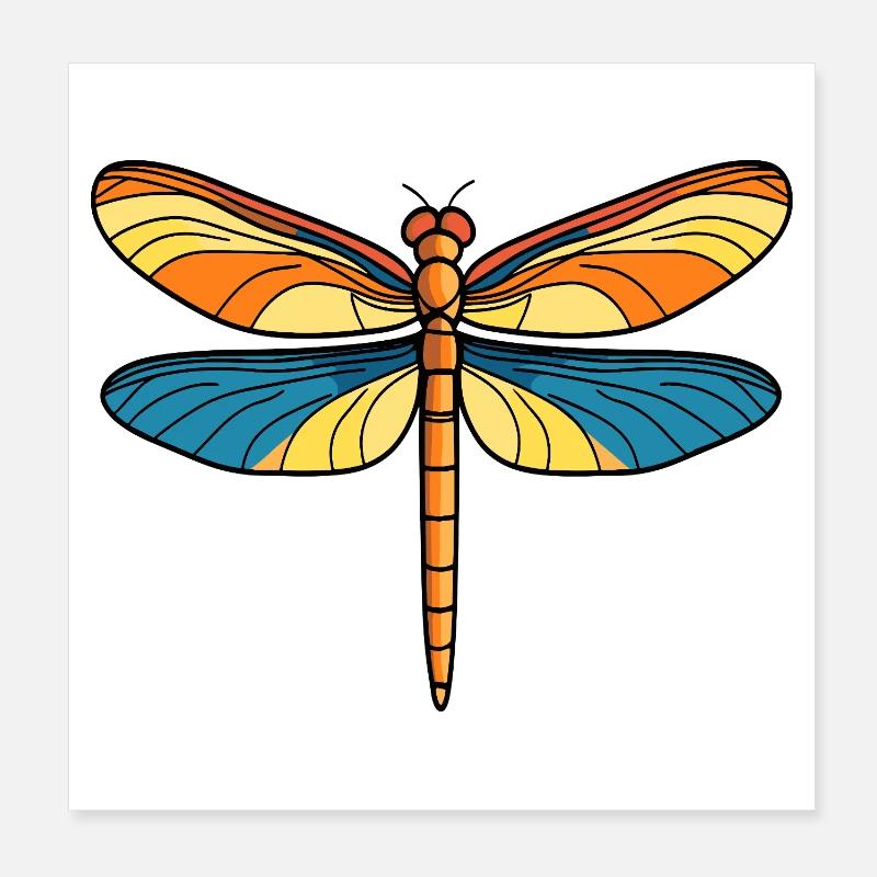 Cerf-volant Aile Solaire Poster 20 x 20 cm