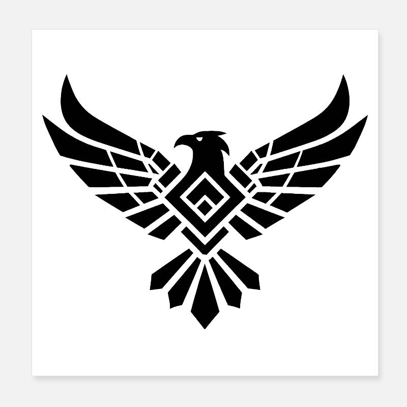 Adler Poster 20x20 cm