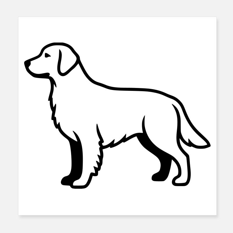 Résumé du chien labrador retriever Poster 20 x 20 cm