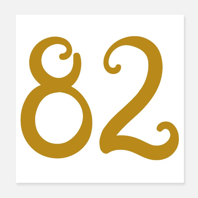82 Poster 20 x 20 cm