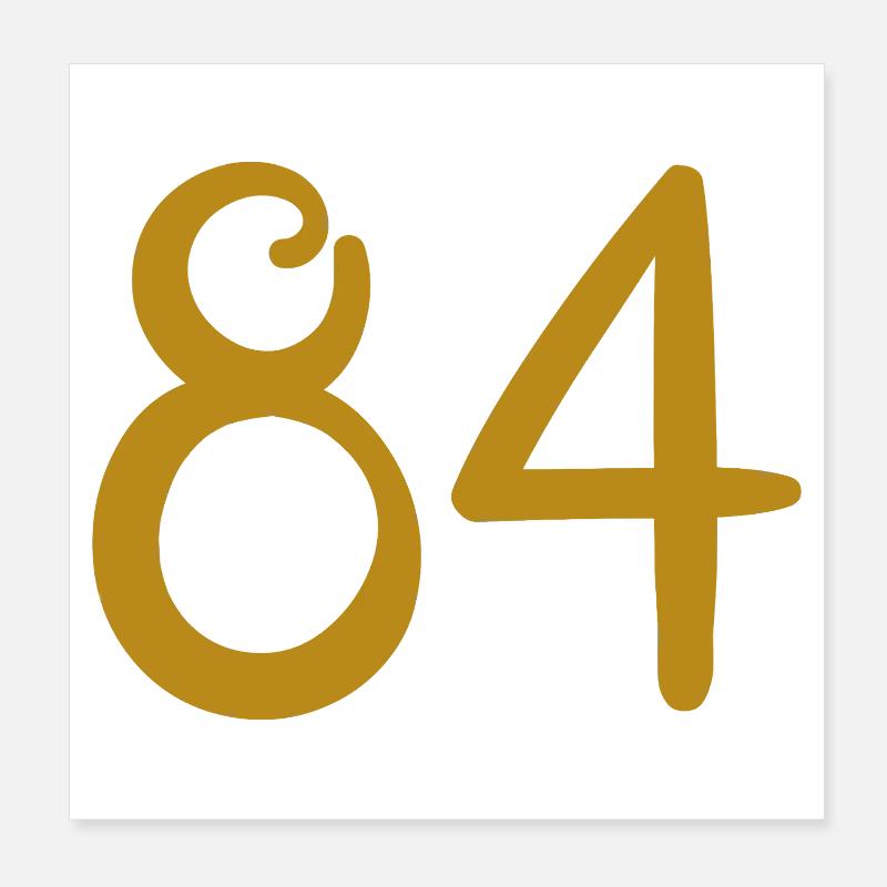 84 Poster 20 x 20 cm