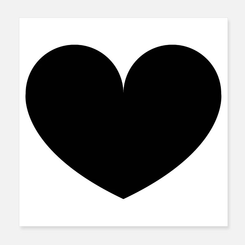 Herz Poster 20x20 cm