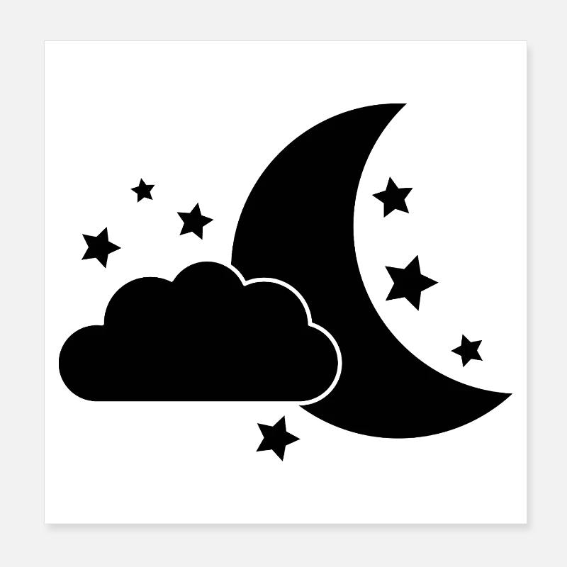 Bonne nuit Poster 20 x 20 cm