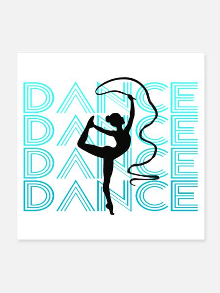 Dance - Poster 20x20 cm - Weiß - Vorne