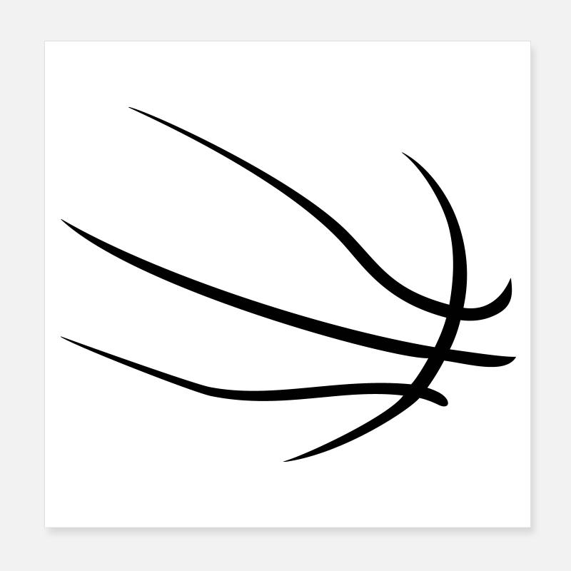 basketball Poster 8" x 8" (20x20 cm)