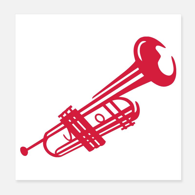 trompette Poster 20 x 20 cm