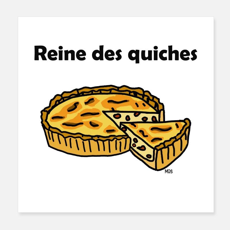 MOŠ quiches couleurs Poster 20 x 20 cm