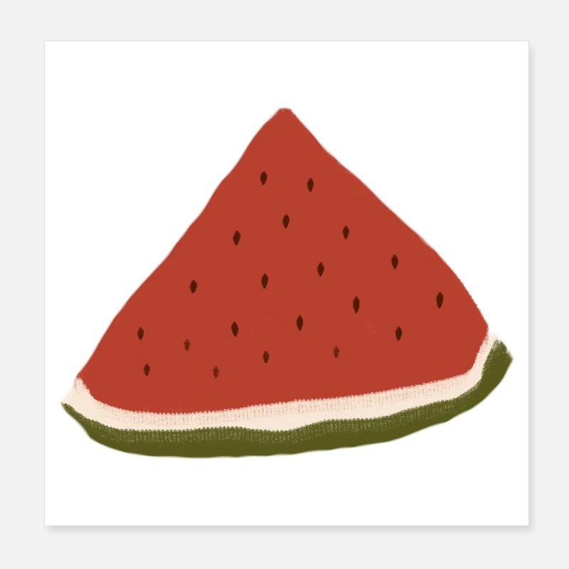 Wassermelone, Watermelon, Melone Poster 20x20 cm