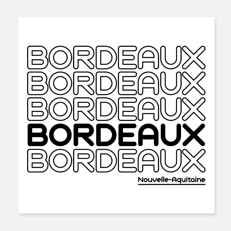Bordeaux Frankreich Poster 20x20 cm