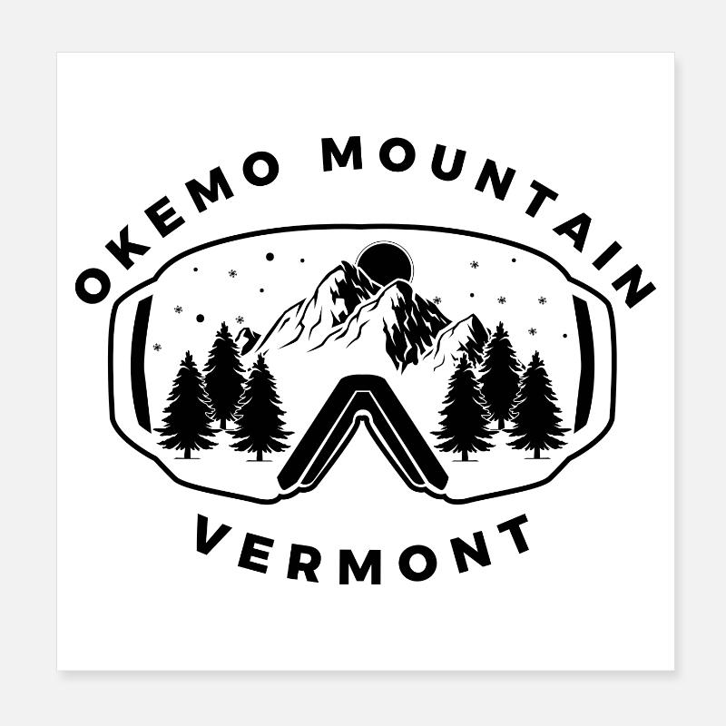 Okemo Vermont Berg Poster 20x20 cm