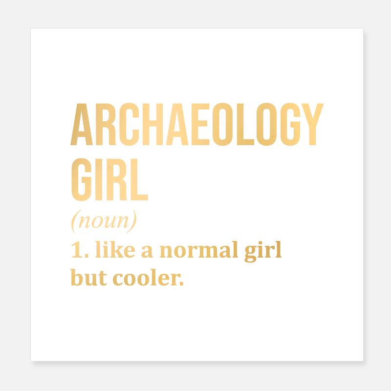 Archéologie Poster 20 x 20 cm