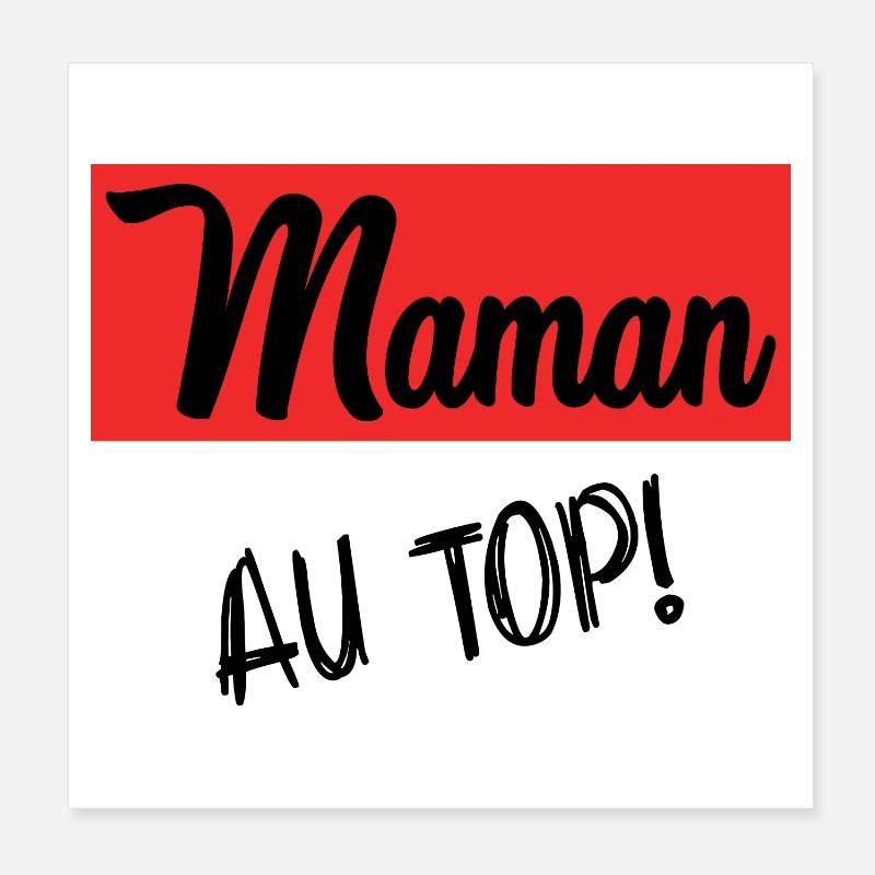 SCHÖNEN MUTTERTAG. MAMA. MUTTERTAG Poster 20x20 cm