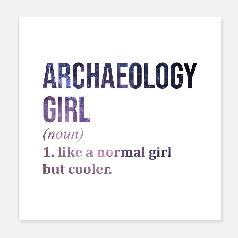 Archaeology Poster 8" x 8" (20x20 cm)