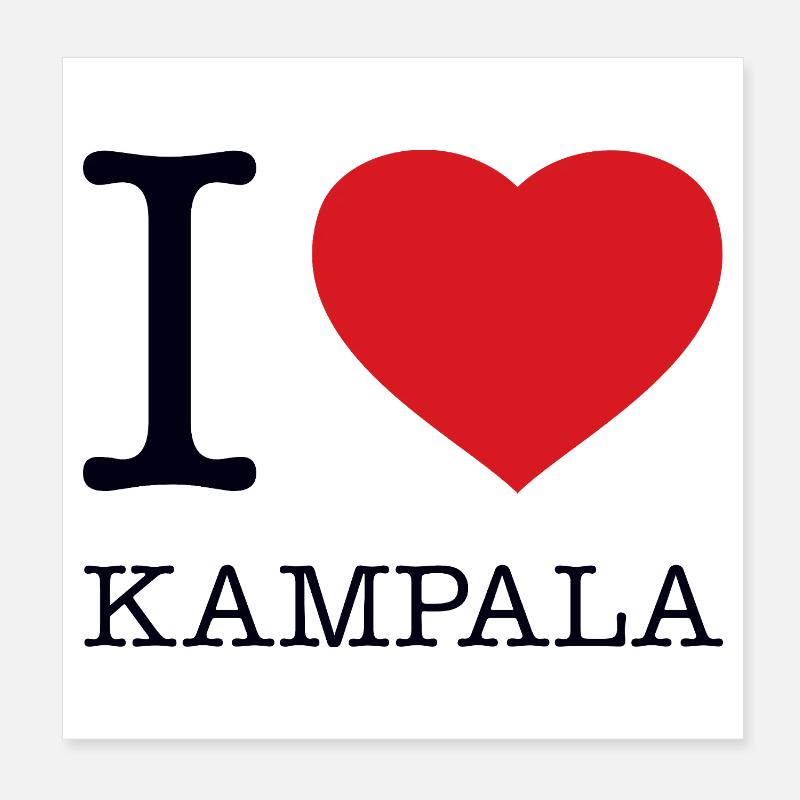 J’ADORE KAMPALA Poster 20 x 20 cm