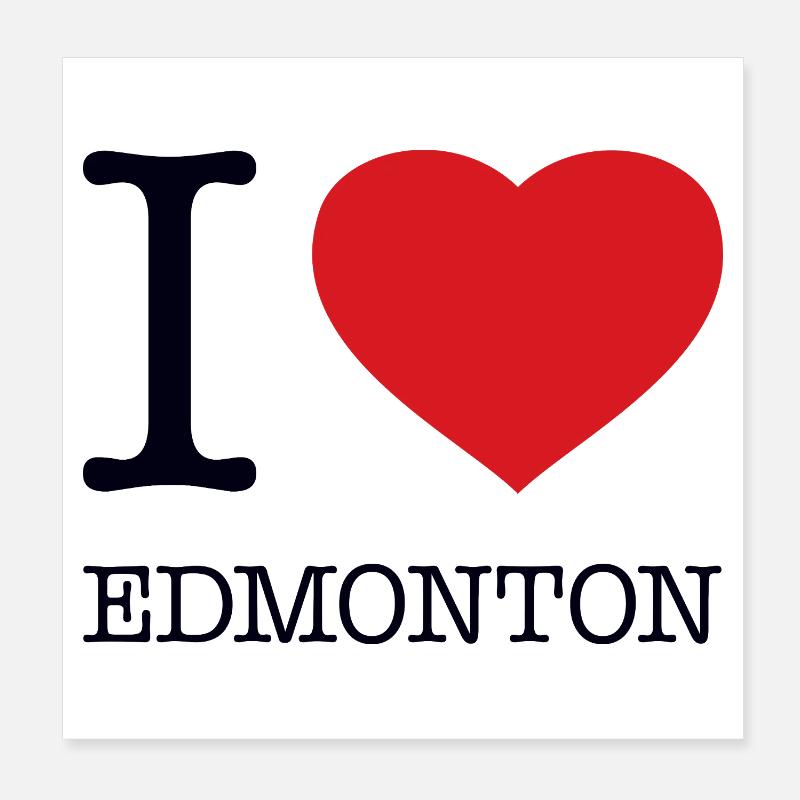 J’ADORE EDMONTON Poster 20 x 20 cm