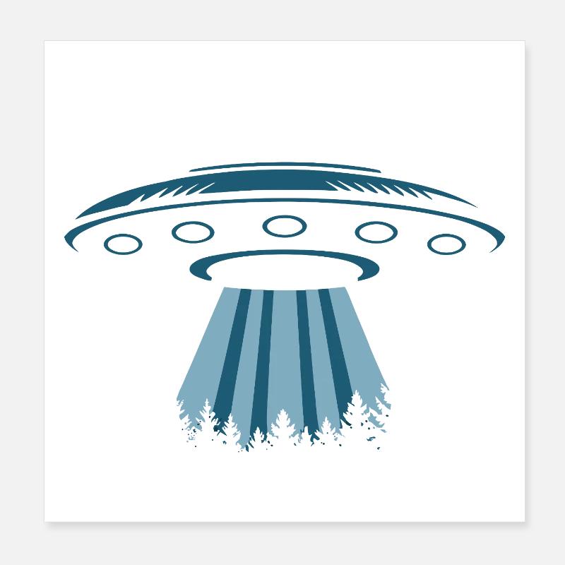 UFO Lover Poster 8" x 8" (20x20 cm)