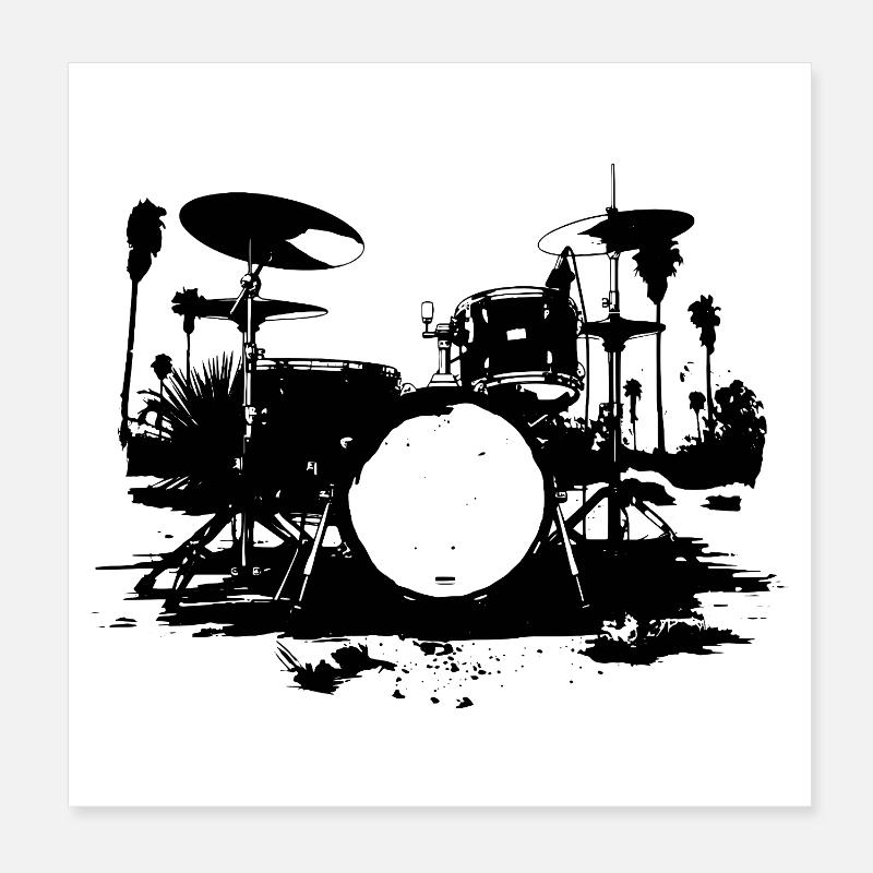 Percussion Poster 8" x 8" (20x20 cm)
