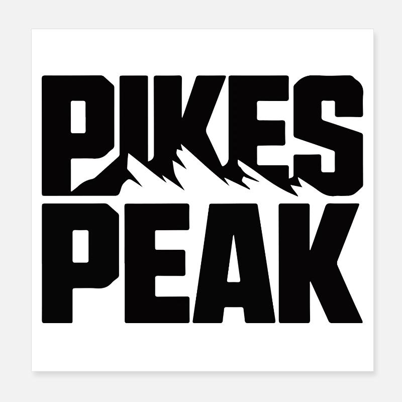 Montagne moderne de Pikes Peak Poster 20 x 20 cm